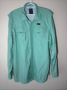 Wrangler Men's Mint Green Lightweight Angler Shirt Jacket